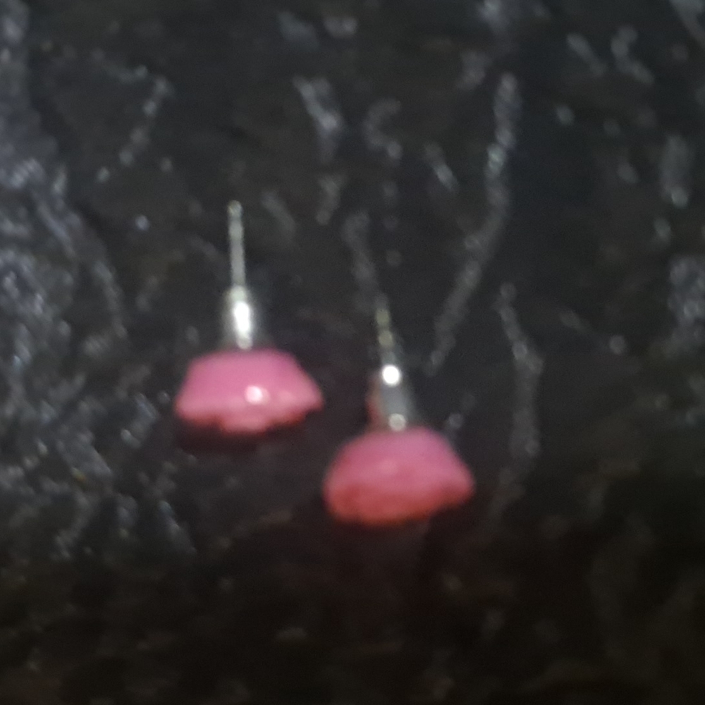 GLASS ROSE Earrings - Picture 3 of 3